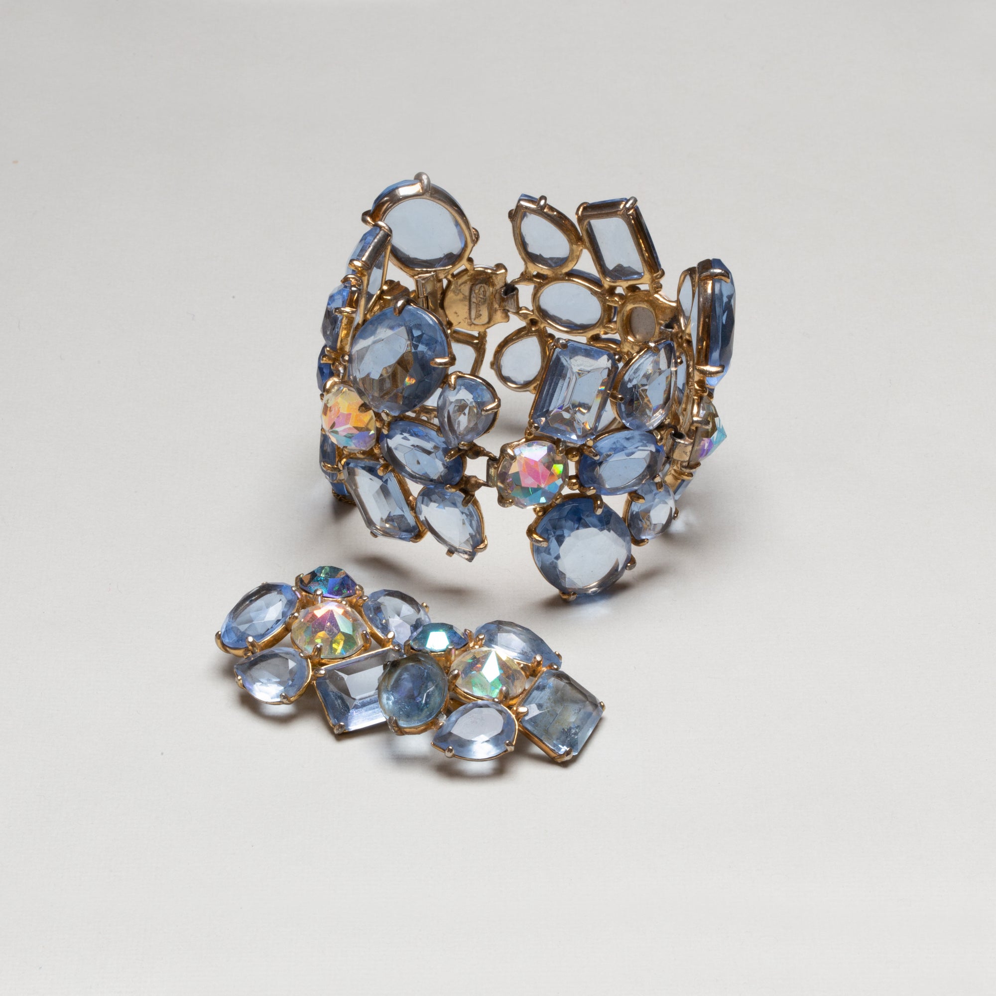 Set of Vintage Schiaparelli Bracelet and Earrings