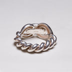 Vintage Hermes Torsade Geant TGM Silver Bracelet