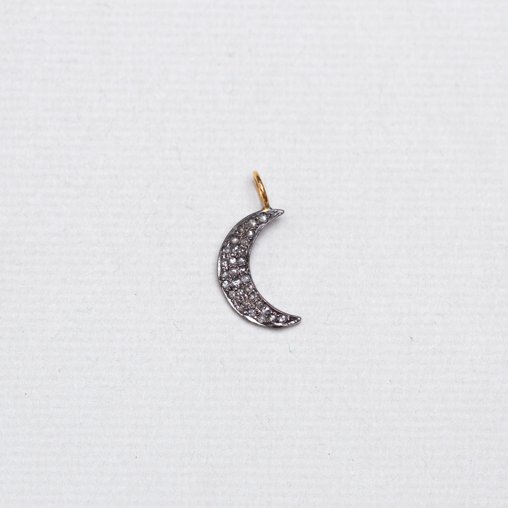 Large Diamond Moon Charm