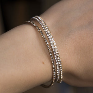 flexible and sparkly diamante bangles