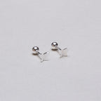 Gold-plated and Silver Butterfly Stud Cartilage Earring
