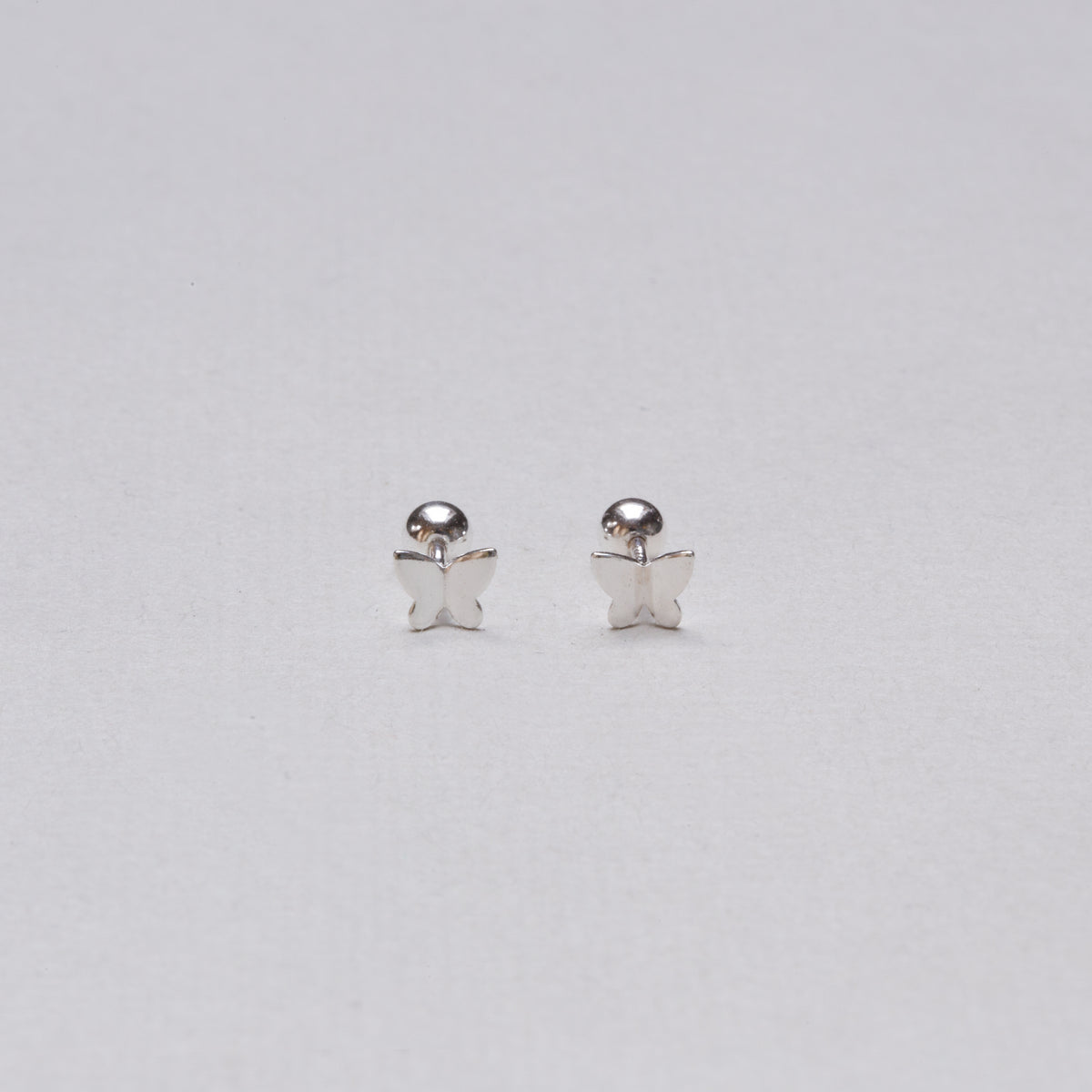 Gold-plated and Silver Butterfly Stud Cartilage Earring
