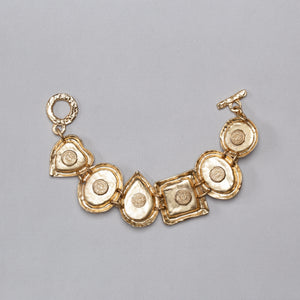 Vintage Gold Textured Bracelet