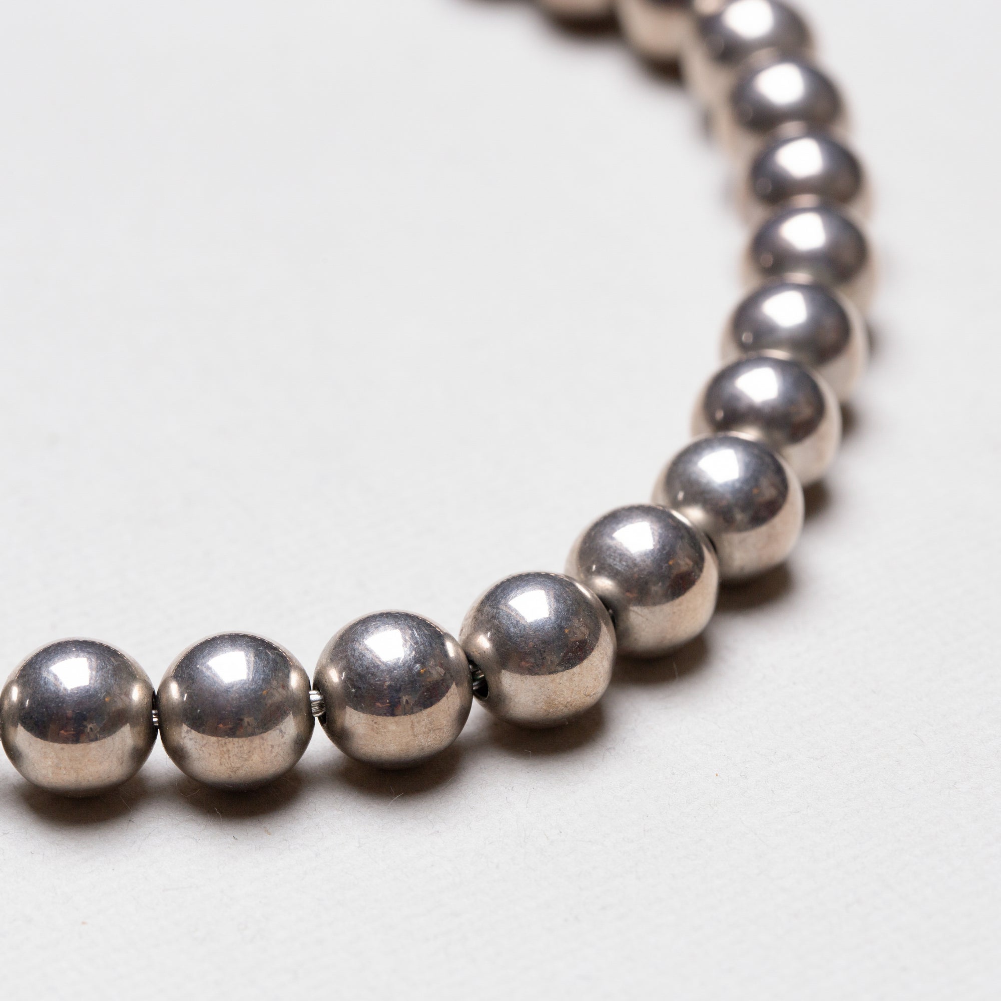Vintage Sterling Silver Ball Necklace