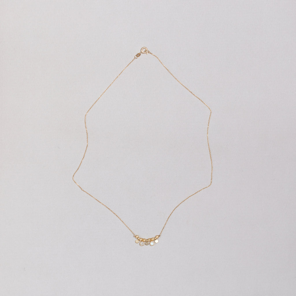 Gold-plated Moonstone Necklace