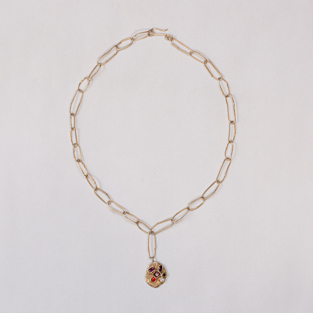 Oval Pendant Necklace