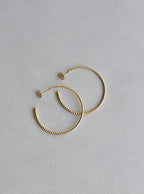 Laura Gravestock majestic large hoop earrings