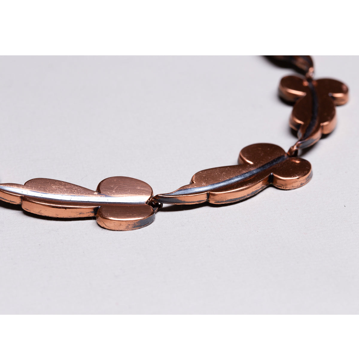 Vintage Copper Leaf Necklace