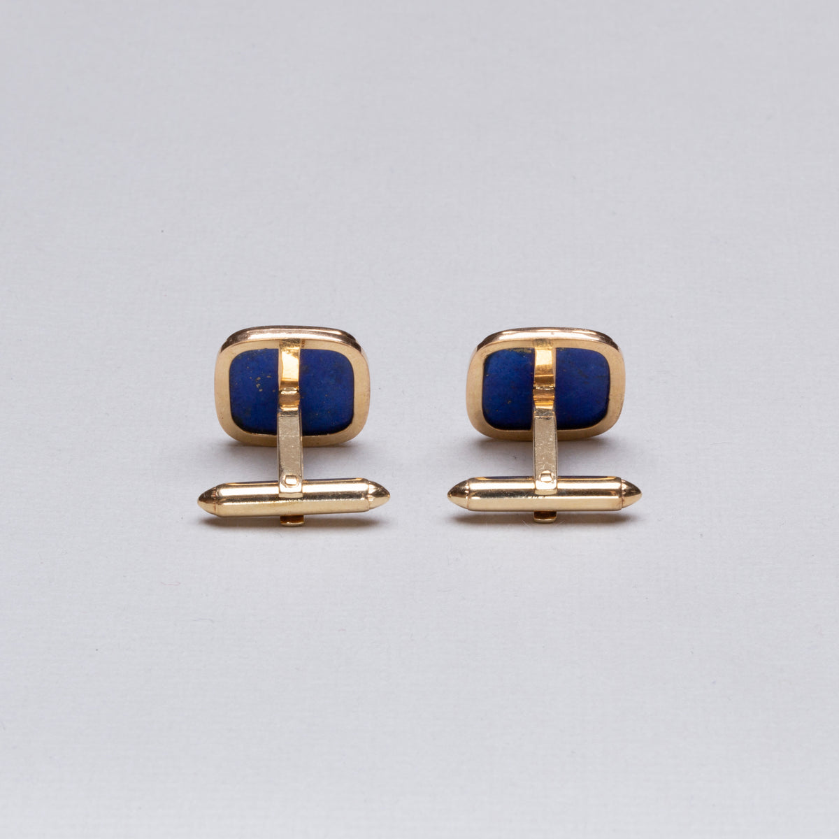 14ct Gold Vintage Cufflinks with Lapis