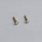 diamond blob stud earrings from felt's Blob Range also available at feltlondon.com