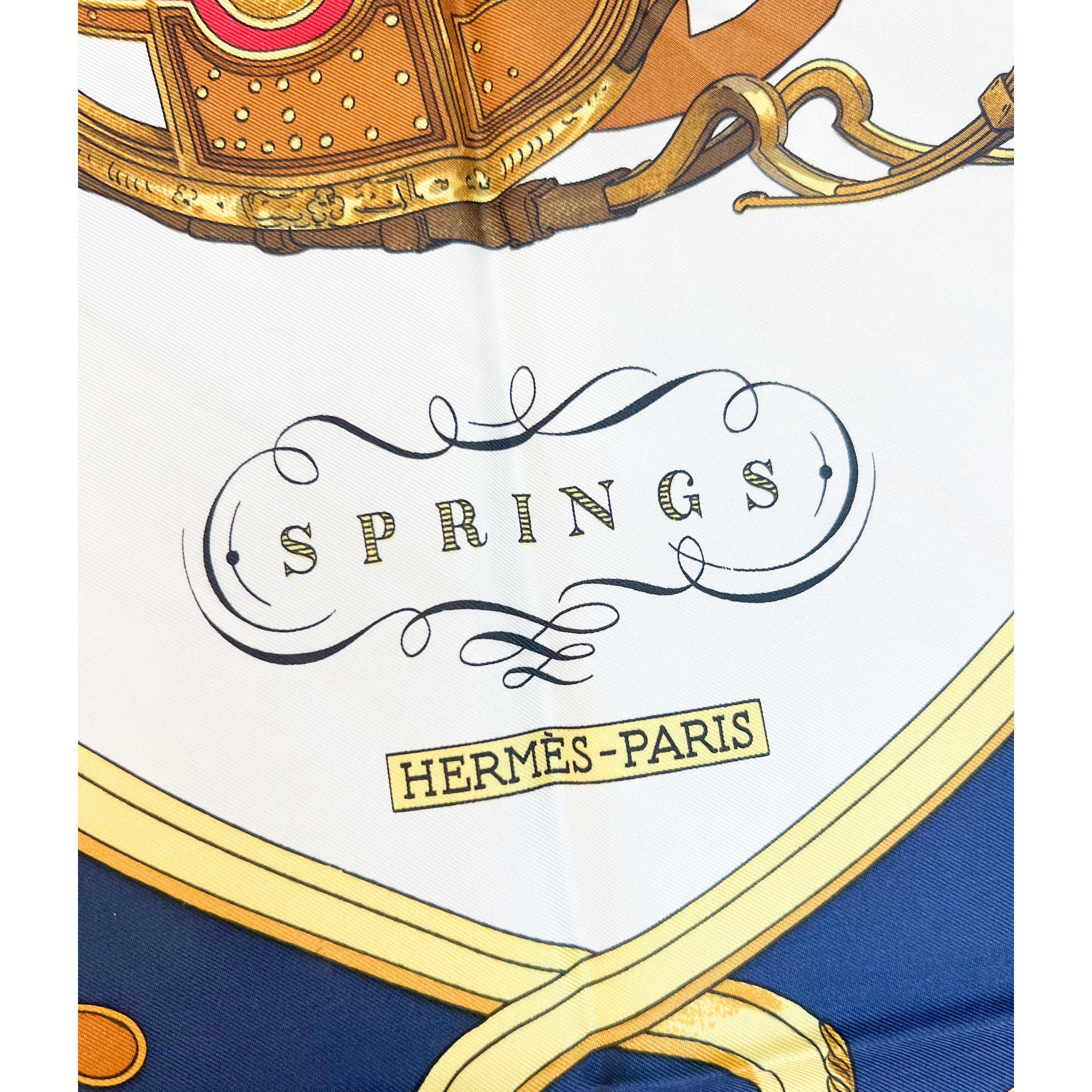 Vintage Hermes Silk Scarf "Springs" no.1