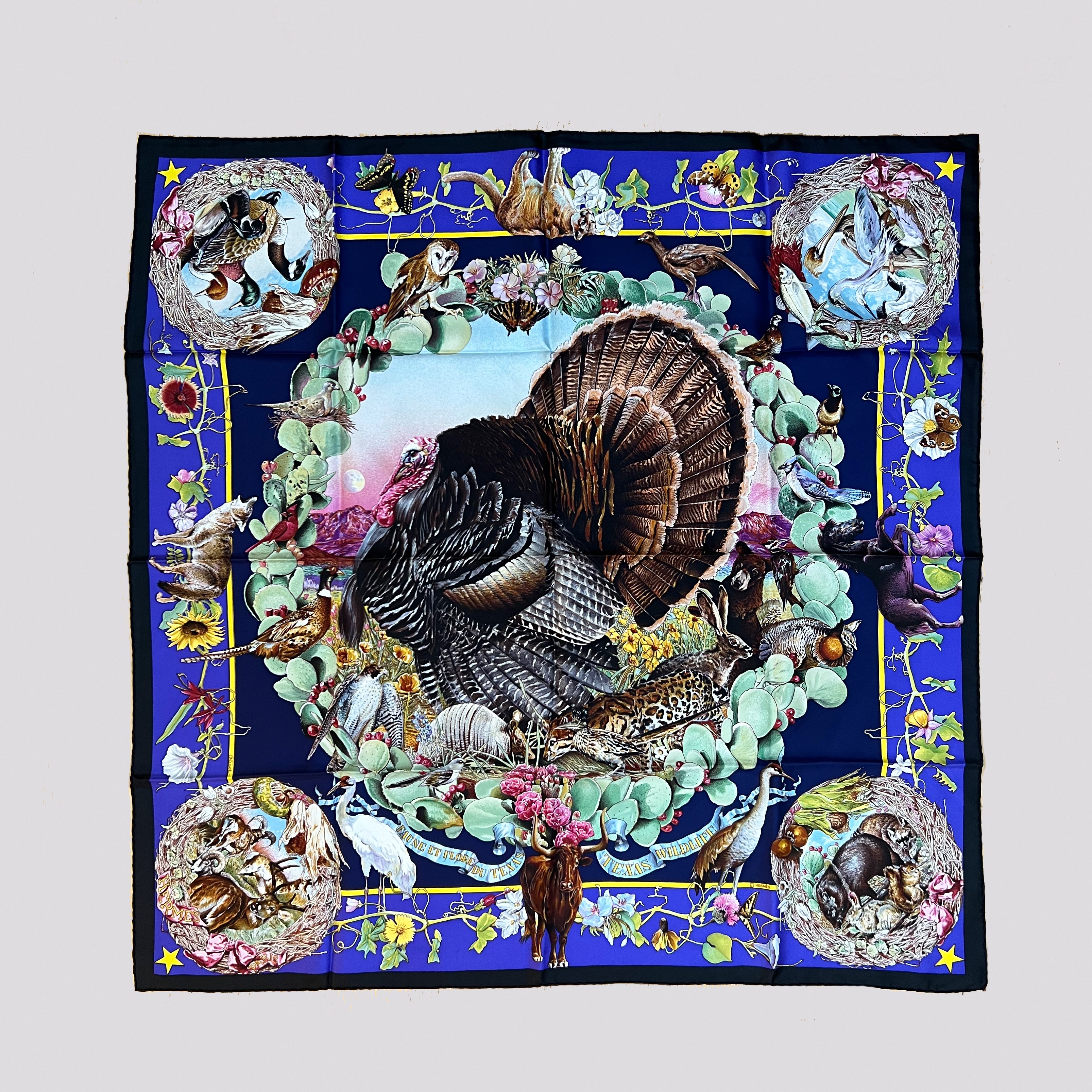 Vintage Hermes Silk Scarf 
