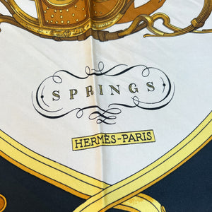 Vintage Hermes Silk Scarf "Springs" no.2