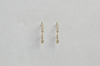 Eye Pendant Diamond Hoop Earrings