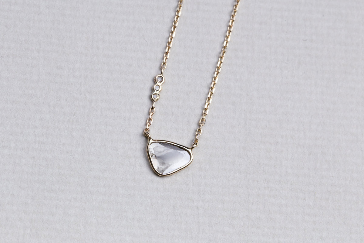 Sliced Diamond Universe Necklace