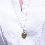 Spinning Heart charm as a necklace