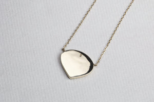 Grey Diamond Slice Necklace