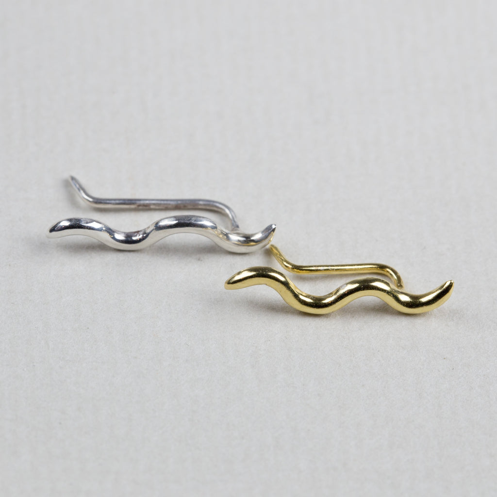 Gold and Silver Climber Earslide