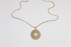 Gold Lace Necklace and Earrings