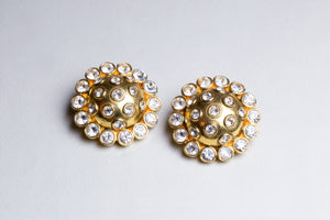 Vintage Chanel Clip-ons Earrings with Crystals