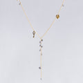 22ct Gold Heart and Key Necklace