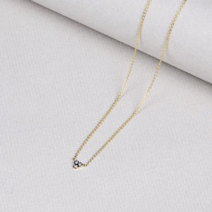 18ct Gold Necklace with Black Gold and White Diamonds