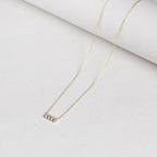 18ct Gold Necklace with Black Gold and White Diamonds