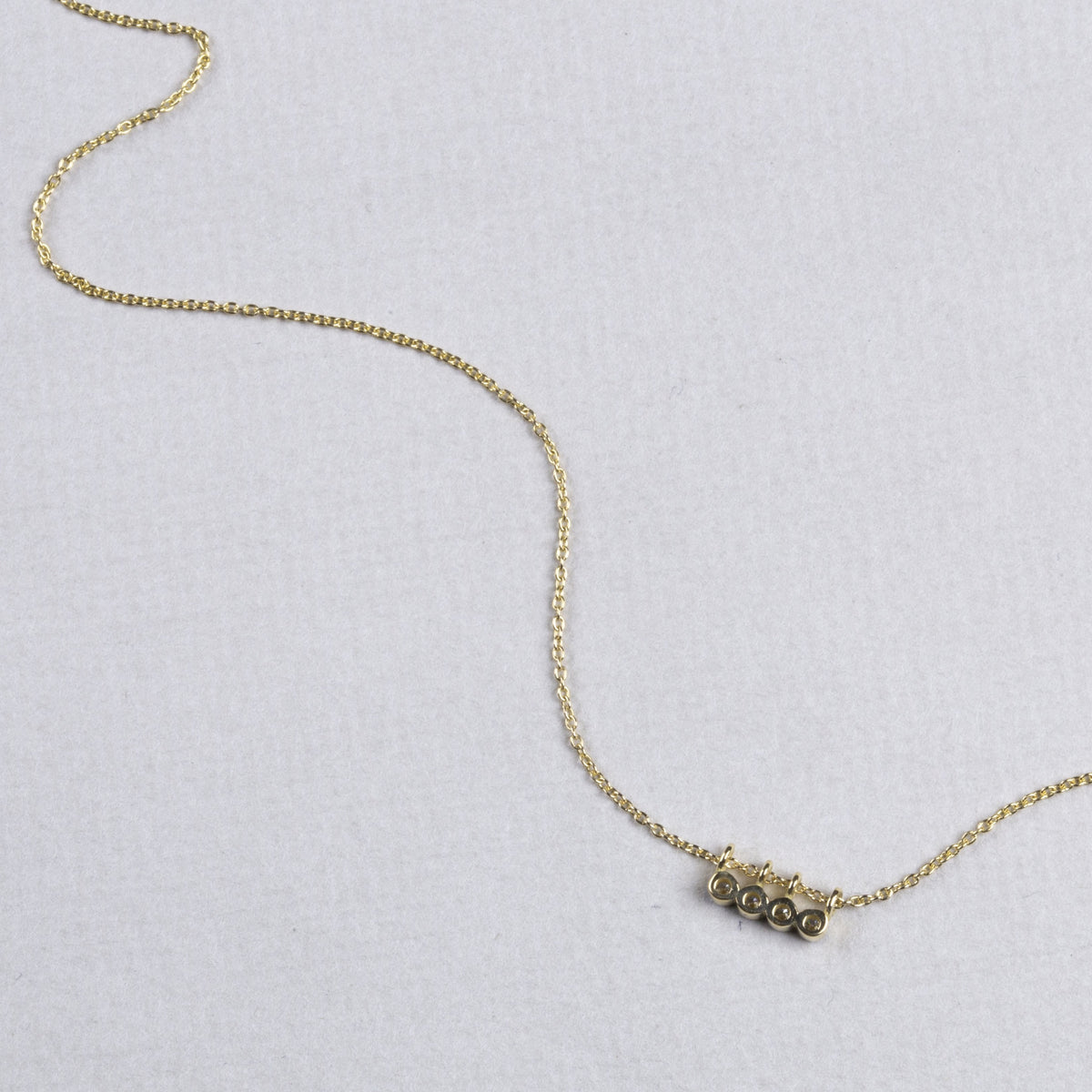 The backside of the necklace