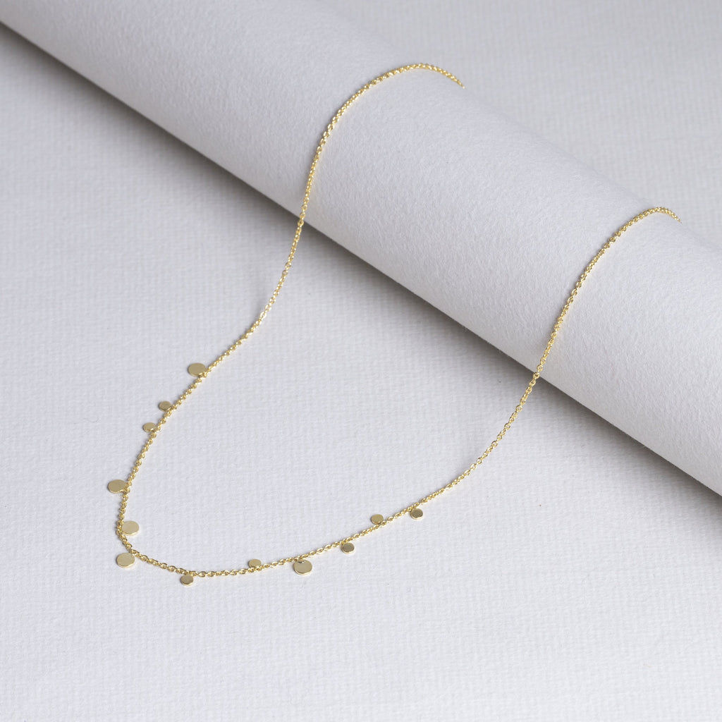Multi Disc Dot Necklace