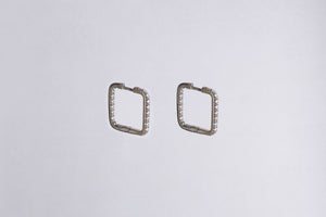 Diamond Square Earrings