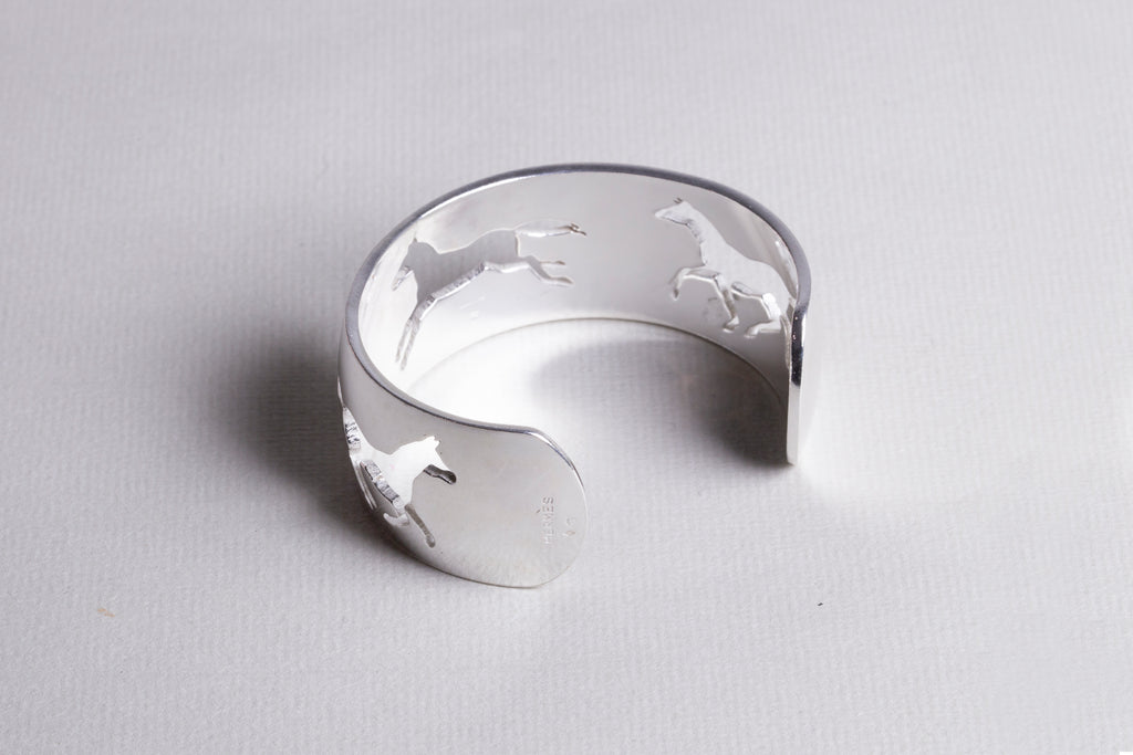 Vintage Sterling Silver Horse Bracelet