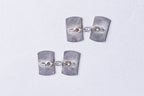 Sterling Silver Cufflink with Initials