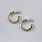Gold Plated Chunky Hoop Earrings