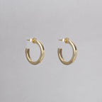 Gold Plated Chunky Hoop Earrings