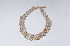 Vintage Heart and Star Rhinestone Necklace and Earring