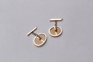 Vintage 9ct Gold Cufflinks with Engraving