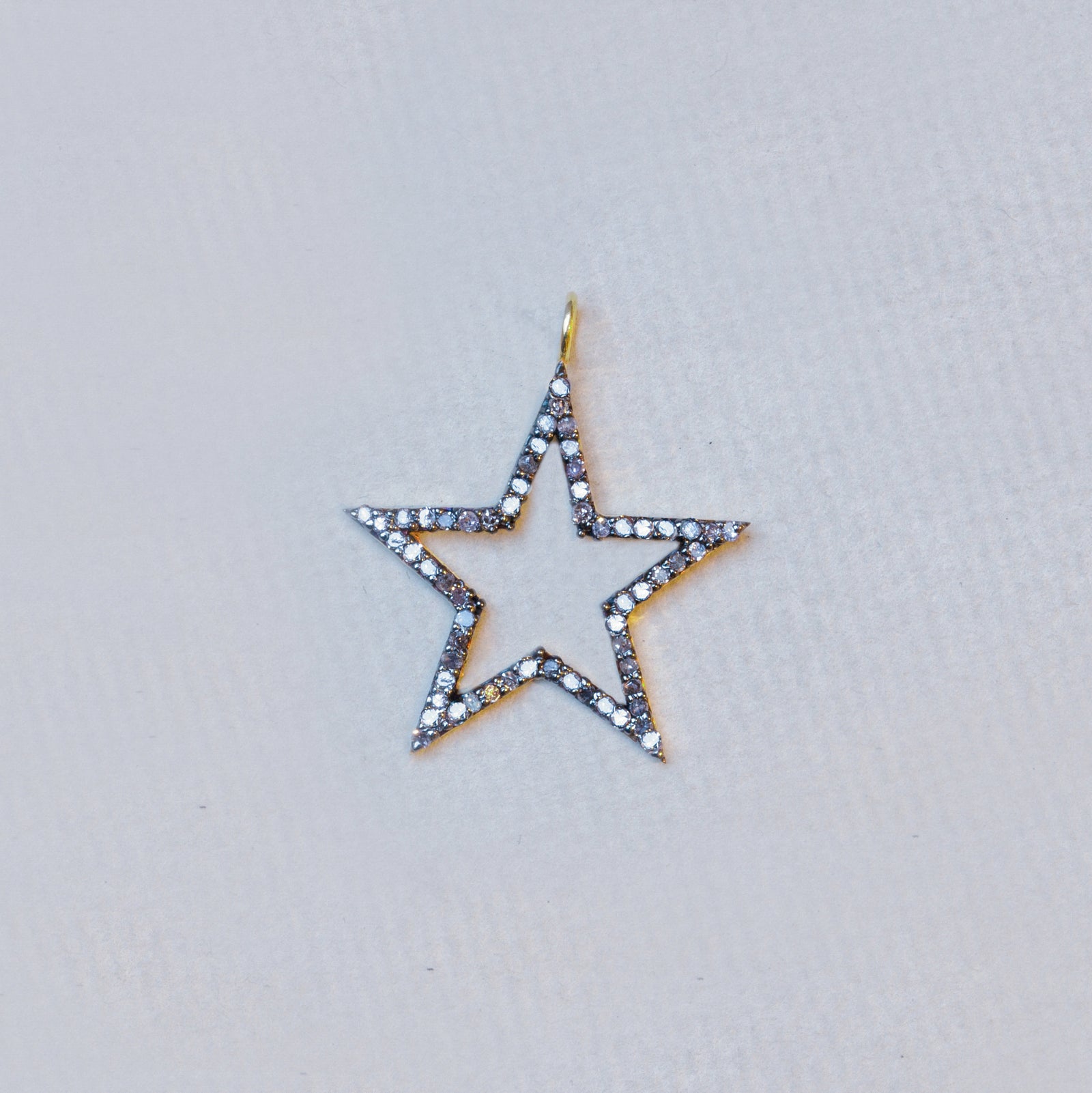 Big Diamond Star Pendant Charm
