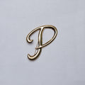 9ct Gold "P' Brooch