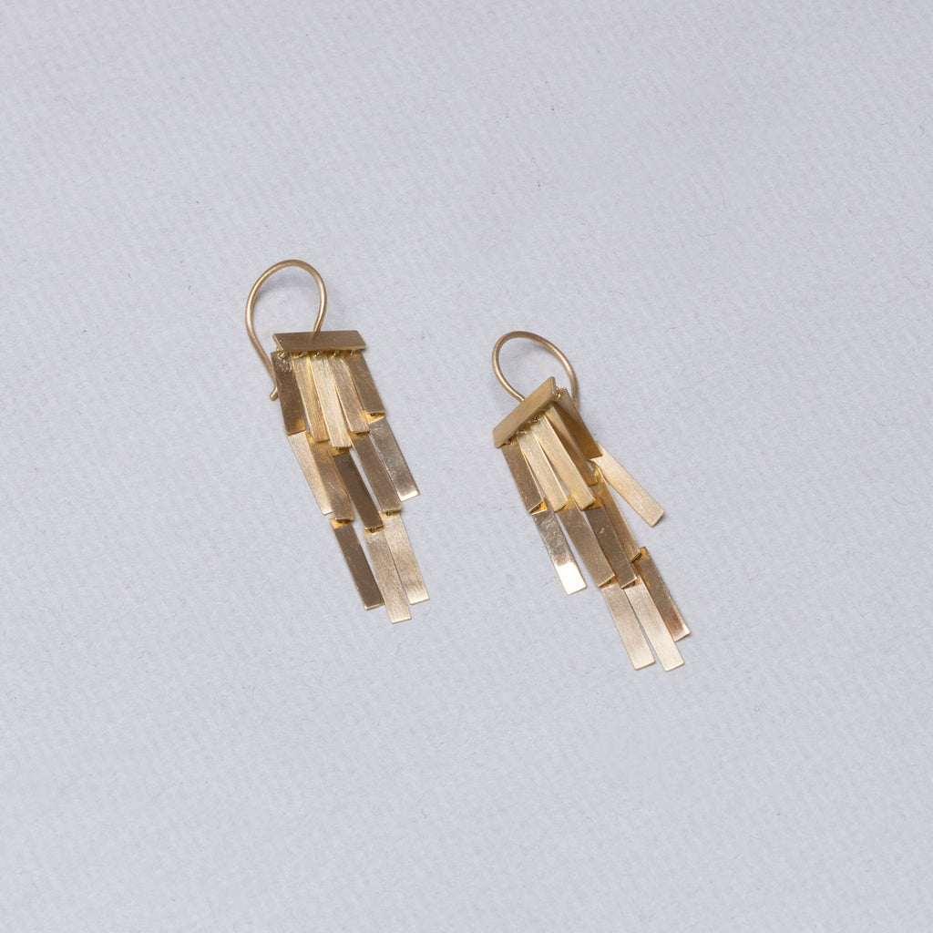 Sia Taylor 18ct Gold Rainfall Earrings