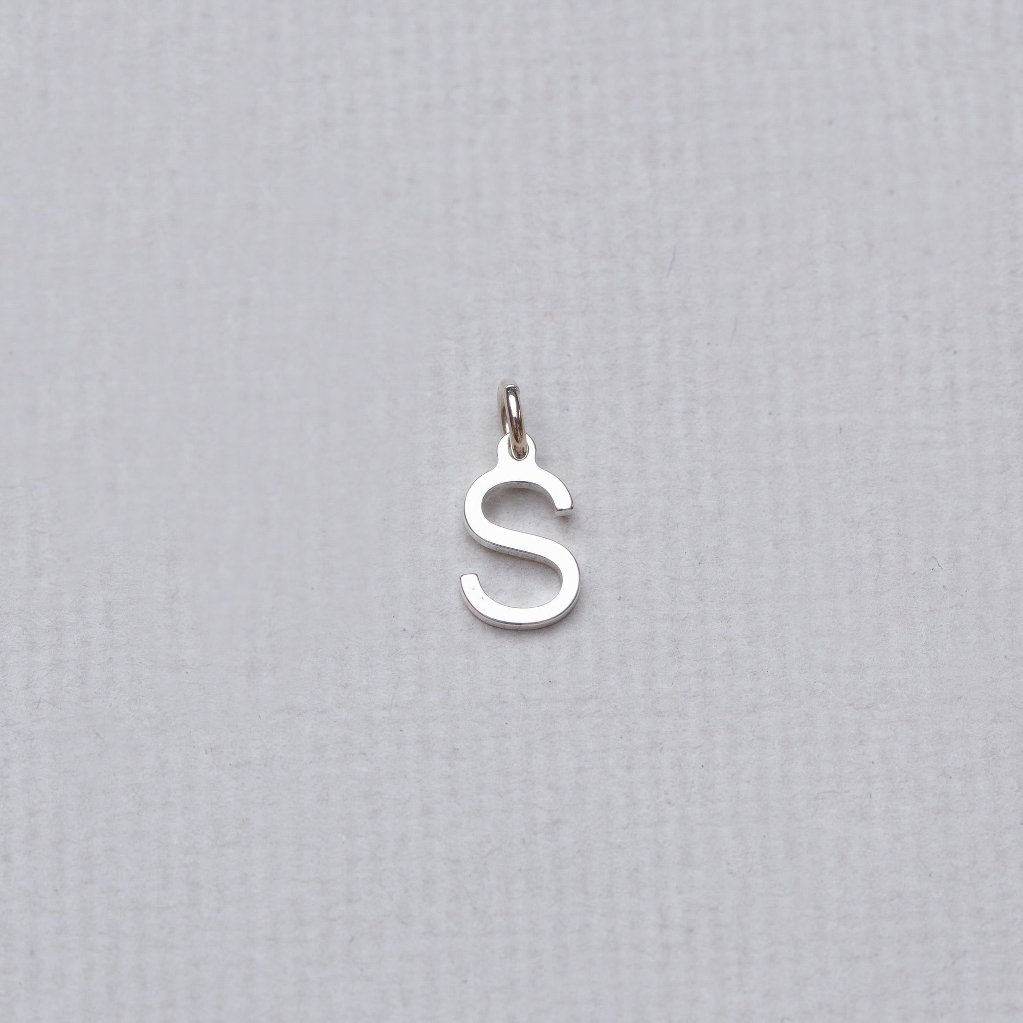 Initial Letter Charm in Gold and Silver