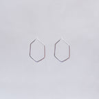Hexagon Hoop Earrings