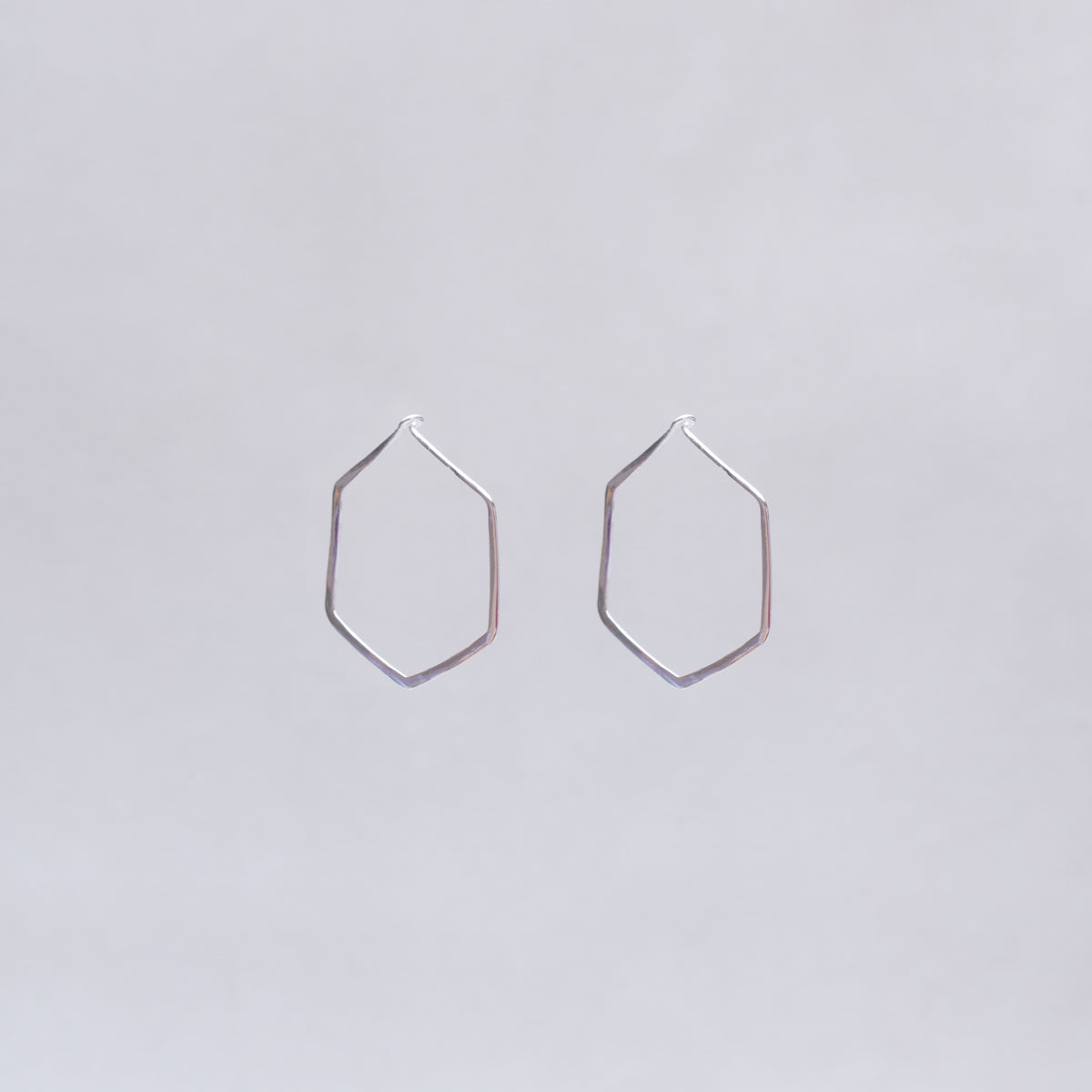 Hexagon Hoop Earrings