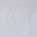 Round Cubic Zirconia Station Necklace