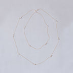 Round Cubic Zirconia Station Necklace