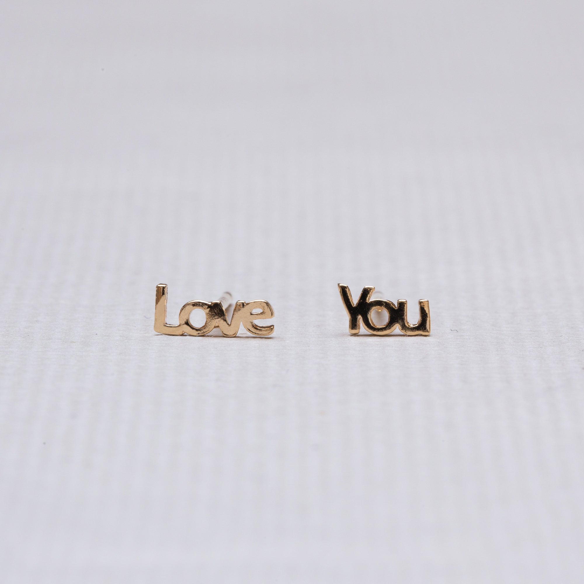 "Love You" Stud Earrings