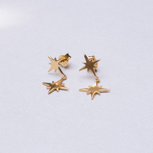 Double Star Stud Earrings
