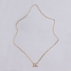 Oval Chain Necklace with T-Bar