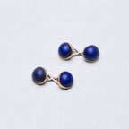 9ct Gold Vintage Lapis Cufflink