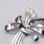 Vintage Dior Ribbon Brooch with Crystals