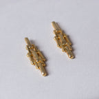 18ct Gold Plated Chain Stud Earrings